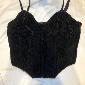 black corset top